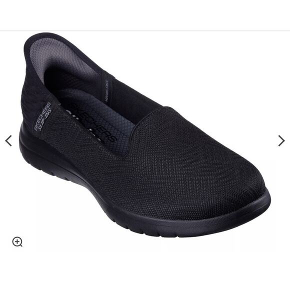 Skechers Slip-ins On the GO Flex Clover Size 7.5 Black NEW Comfort Hands Free - Picture 1 of 12